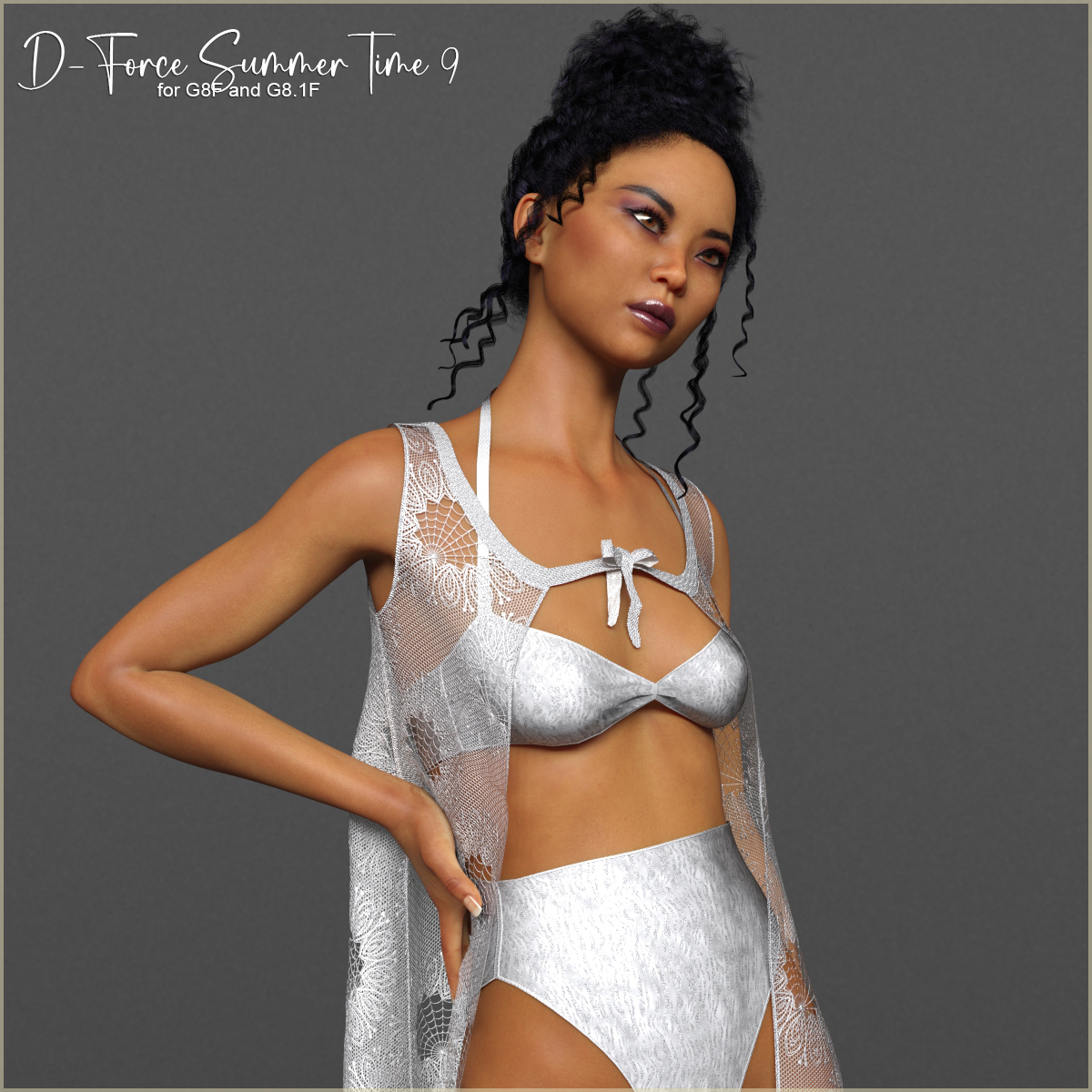 D-Force SummerTime 9 for G8F and G8.1F by: antje, 3D Models by Daz 3D