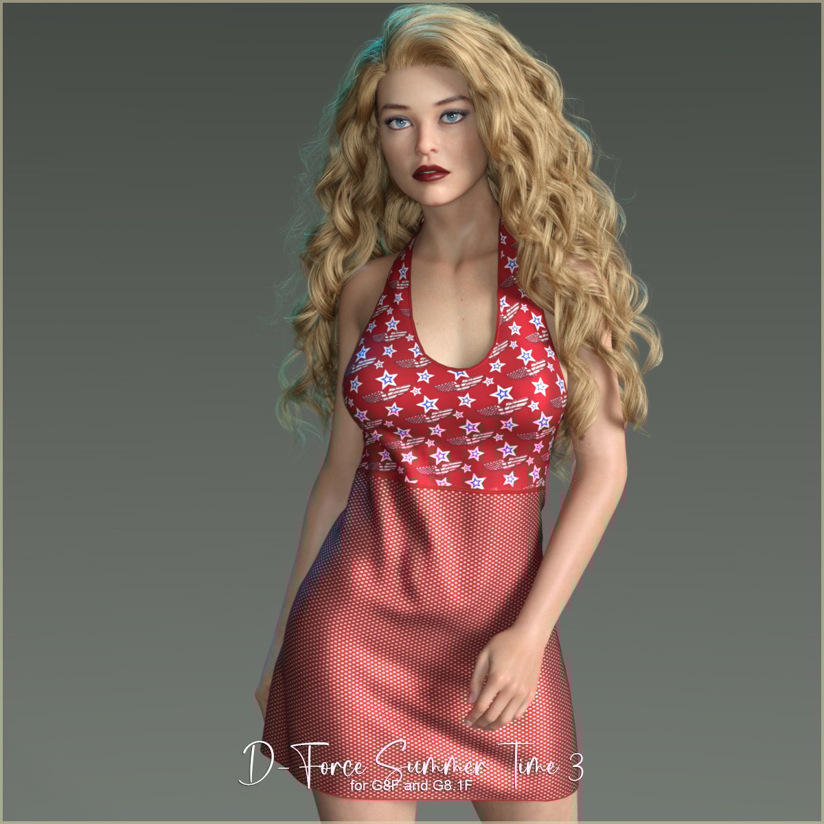 D-Force SummerTime 3 for G8F and G8.1F by: antje, 3D Models by Daz 3D