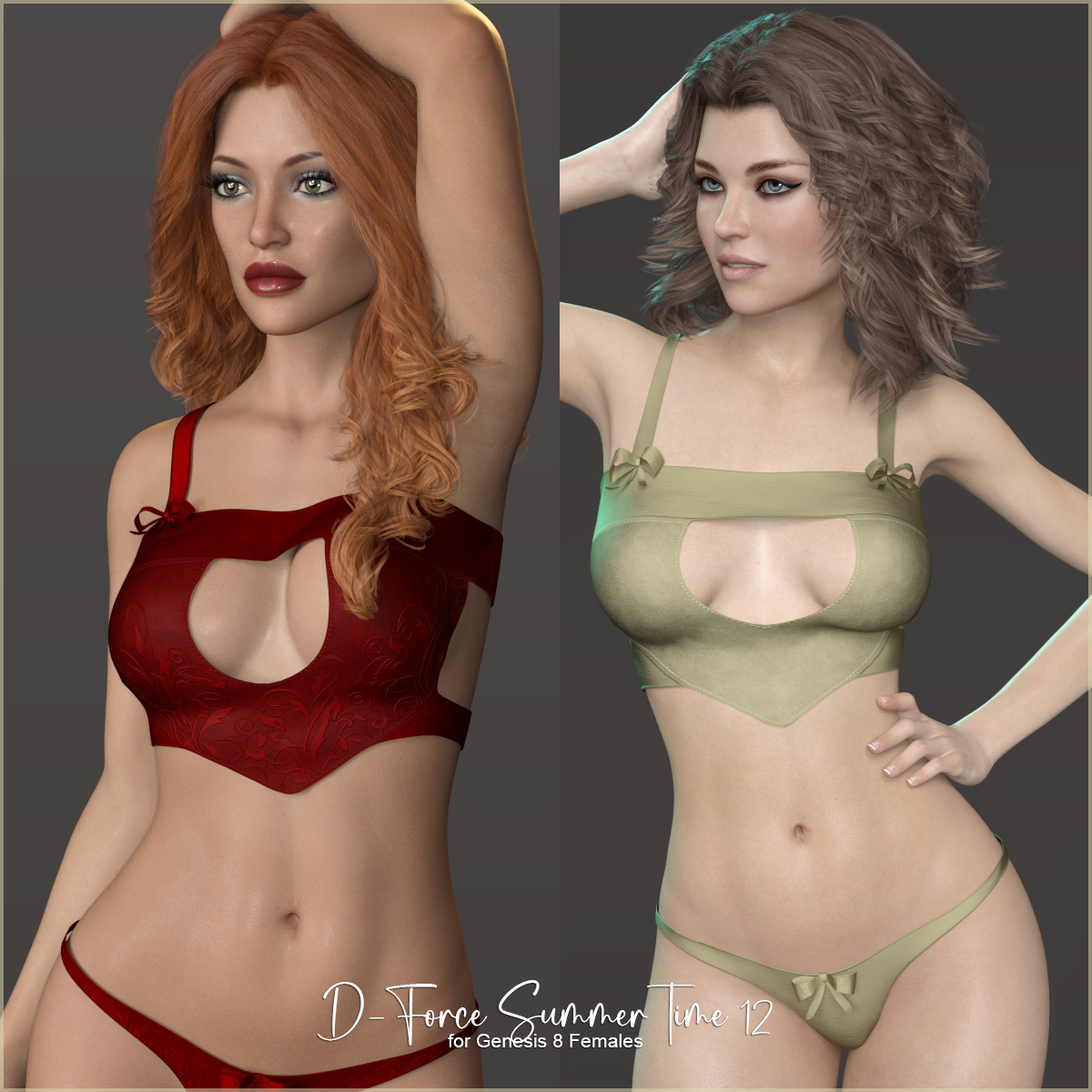 D-Force SummerTime 12 for Genesis 8 Females by: antje, 3D Models by Daz 3D