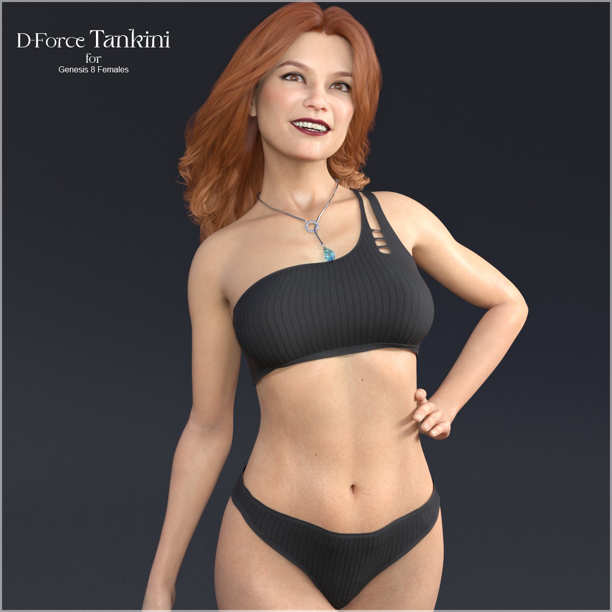 D-Force Tankini for G8F and G8.1F by: antje, 3D Models by Daz 3D
