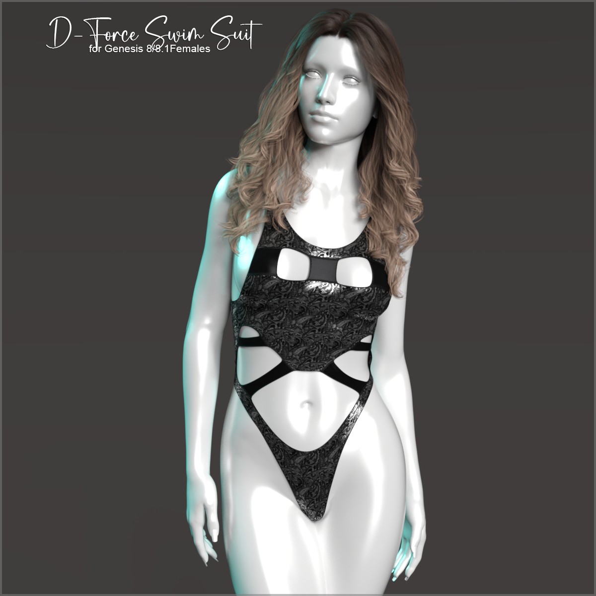 D-Force SwimSuit for G8F and G8.1F by: antje, 3D Models by Daz 3D