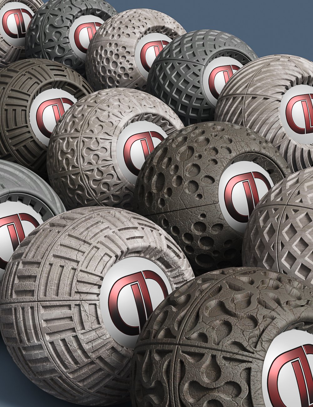 DD PBR Concrete Panel Shaders for Iray Vol 3