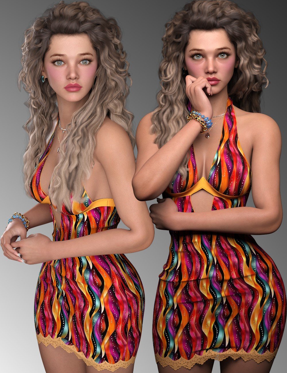 L3D Too Sexy Texture Add-On Silhouette Dress by: LUNA3D, 3D Models by Daz 3D