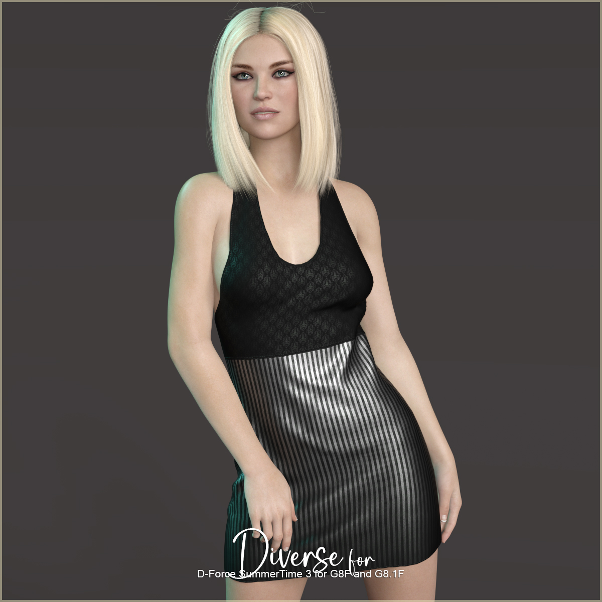 Diverse for D-Force SummerTime 3 for G8F and G8.1F by: antje, 3D Models by Daz 3D