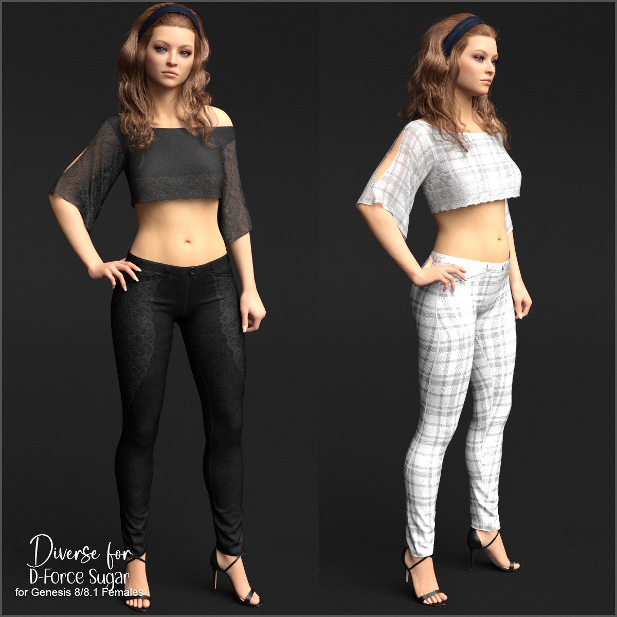 Diverse for Sugar for G8F and G8.1F by: antje, 3D Models by Daz 3D