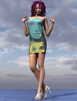 Beach Dress by: OptiTex, 3D Models by Daz 3D