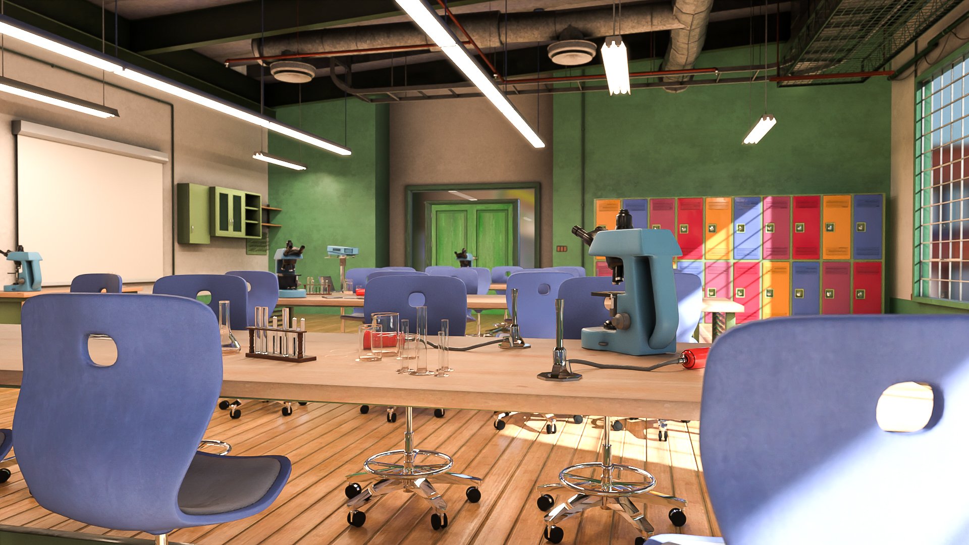 Modern Science Classroom