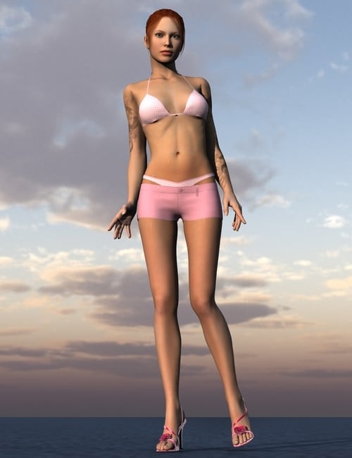 Beach Pants by: OptiTex, 3D Models by Daz 3D