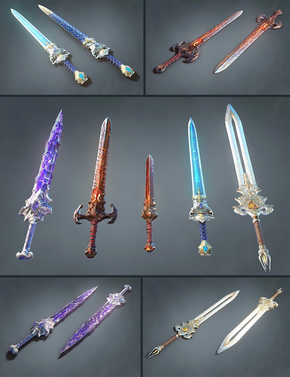 Polish Fantasy Sword Collection 01 by: Polish, 3D Models by Daz 3D