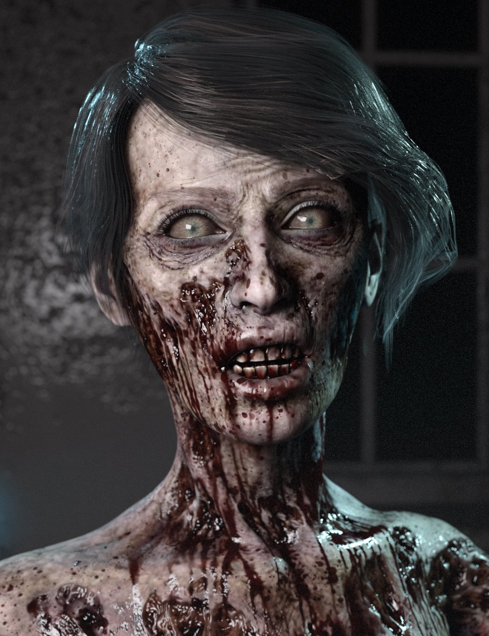 GP Genesis 9 Zombie Feminine HD by: Groovy Patrol, 3D Models by Daz 3D