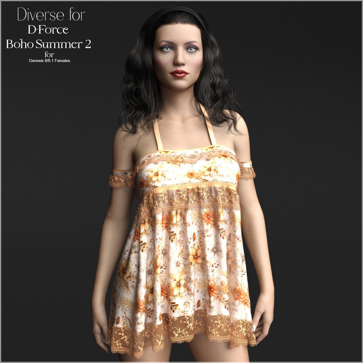 Diverse for BohoSummer 2 for G8F and G8.1F by: antje, 3D Models by Daz 3D