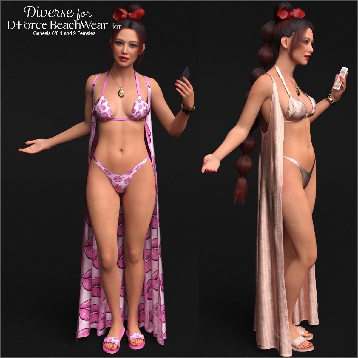Diverse for D-Force BeachWear by: antje, 3D Models by Daz 3D