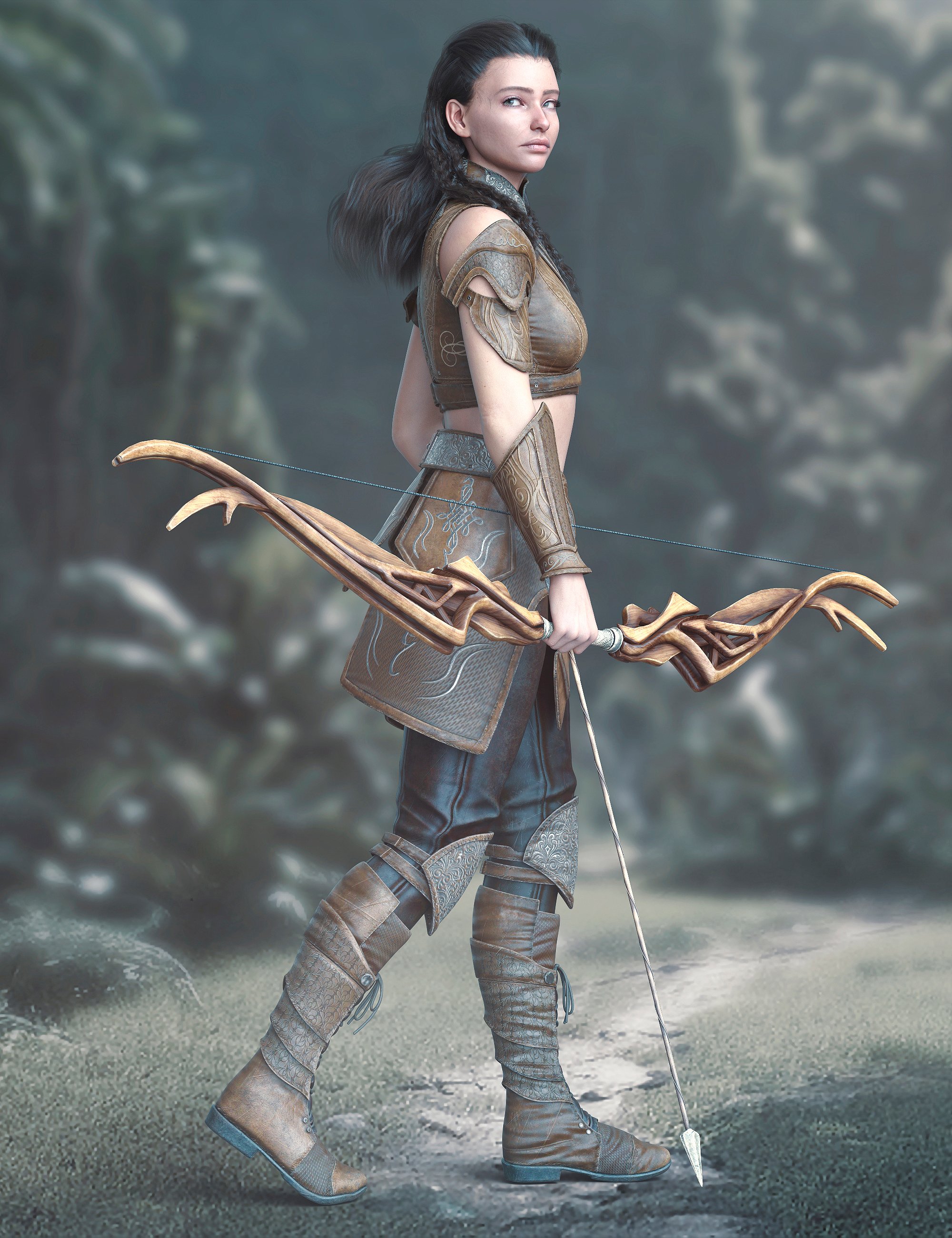 Fantastic Centaur Armor for Genesis 9 Texture Add-On