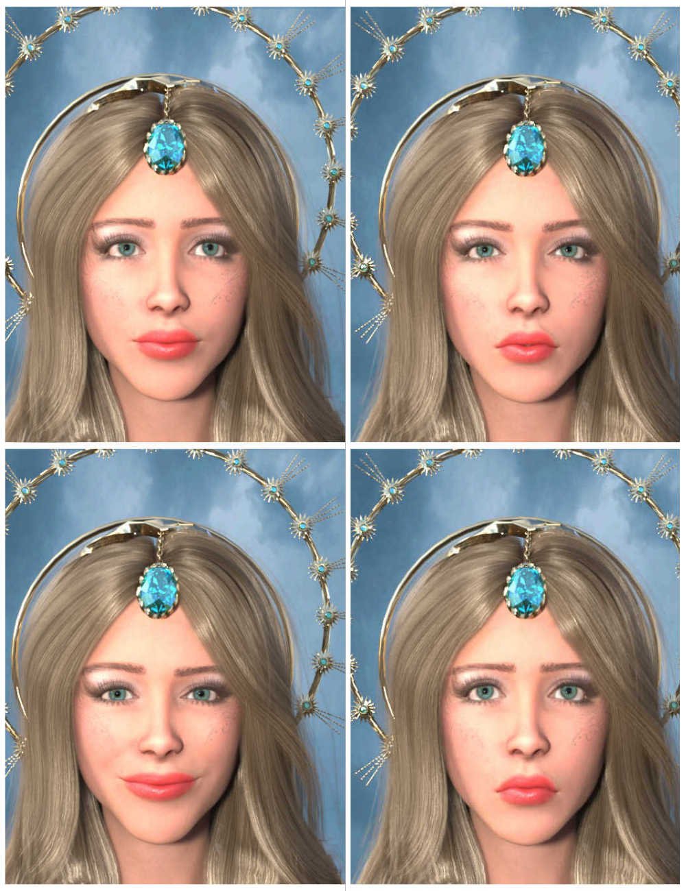 FD Celestial Expressions for Genesis 9 by: FaeDesign, 3D Models by Daz 3D