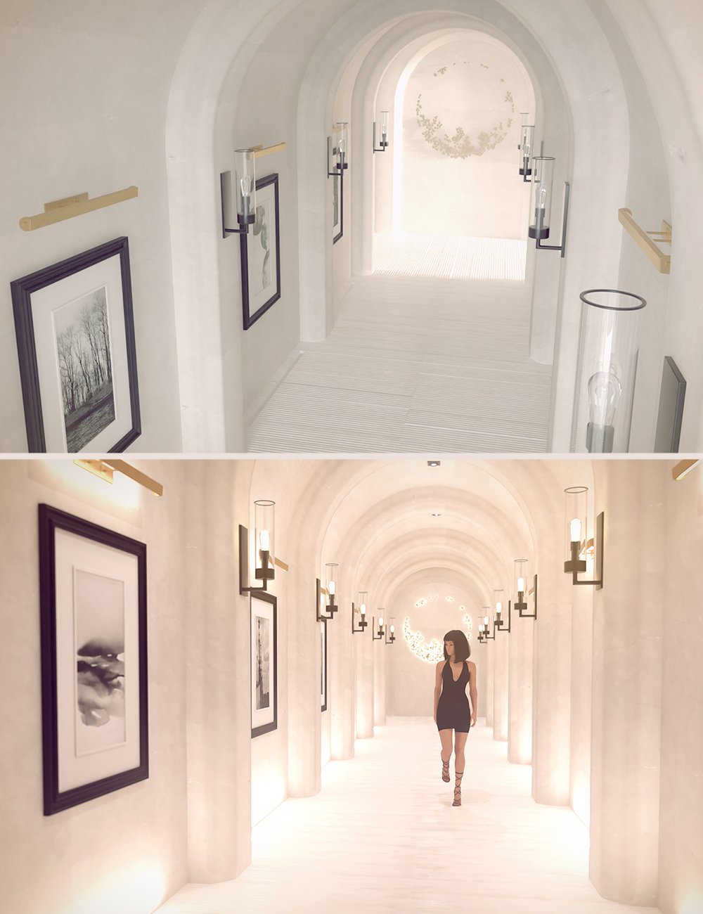 Polish Arch Gallery Hallway by: Polish, 3D Models by Daz 3D