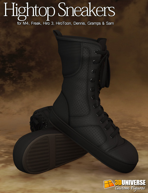 Hightop Sneakers Guys by: 3D Universe, 3D Models by Daz 3D