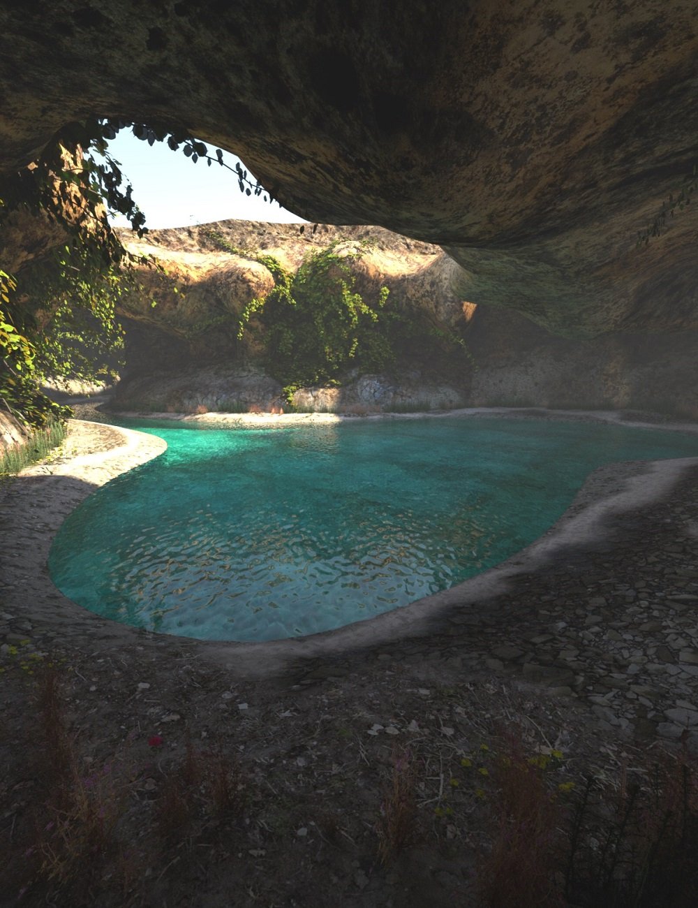 PW Subterranean Lake by: PW Productions, 3D Models by Daz 3D