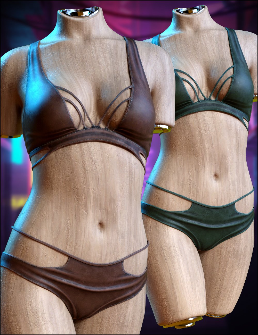 Cut String Outfit for Genesis 9 by: MytilusProShot, 3D Models by Daz 3D