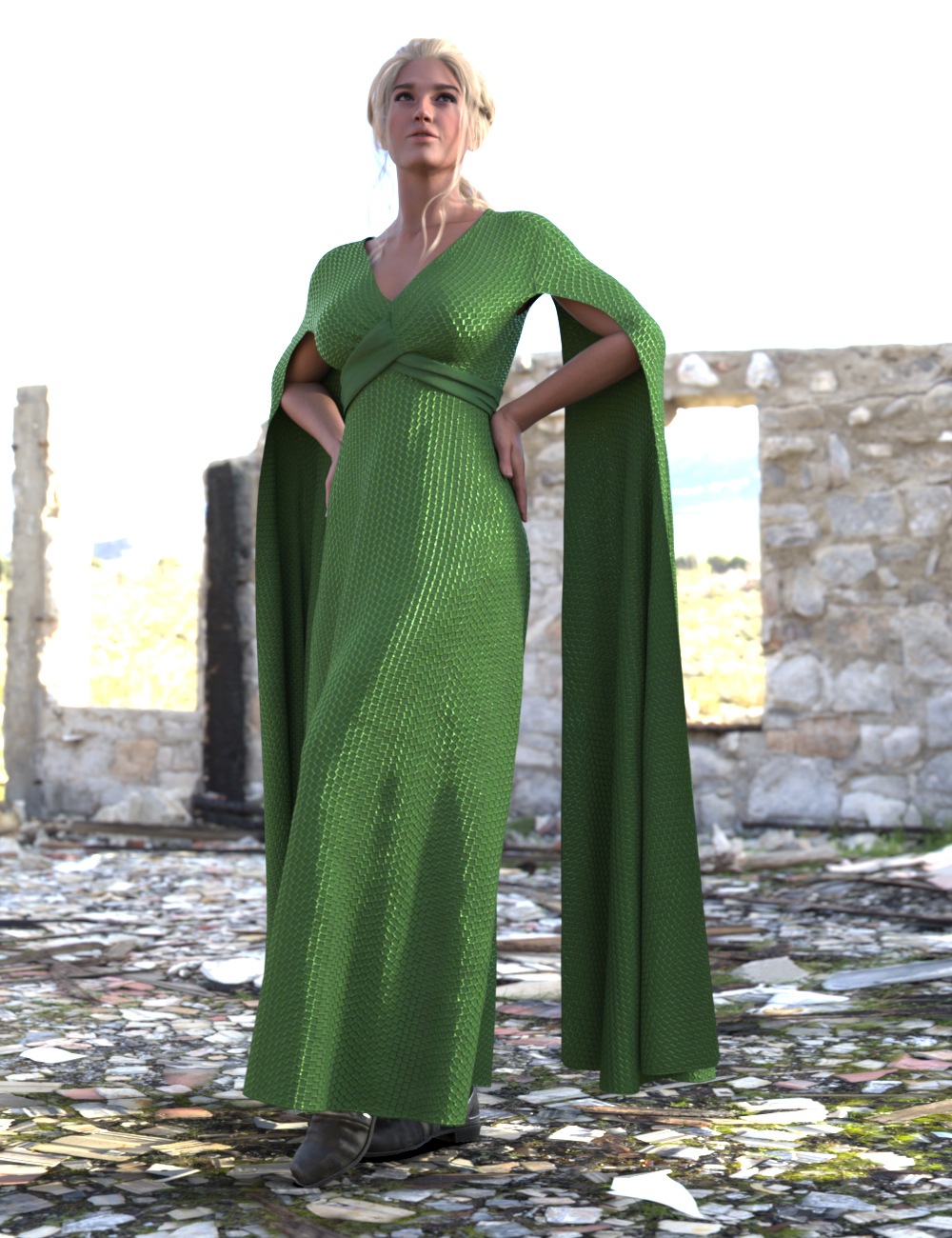 dForce TN Daenerys Dress for Genesis 9, 8, and 8.1 dForce TN Daenerys Dress for Genesis 9, 8, and 8.1