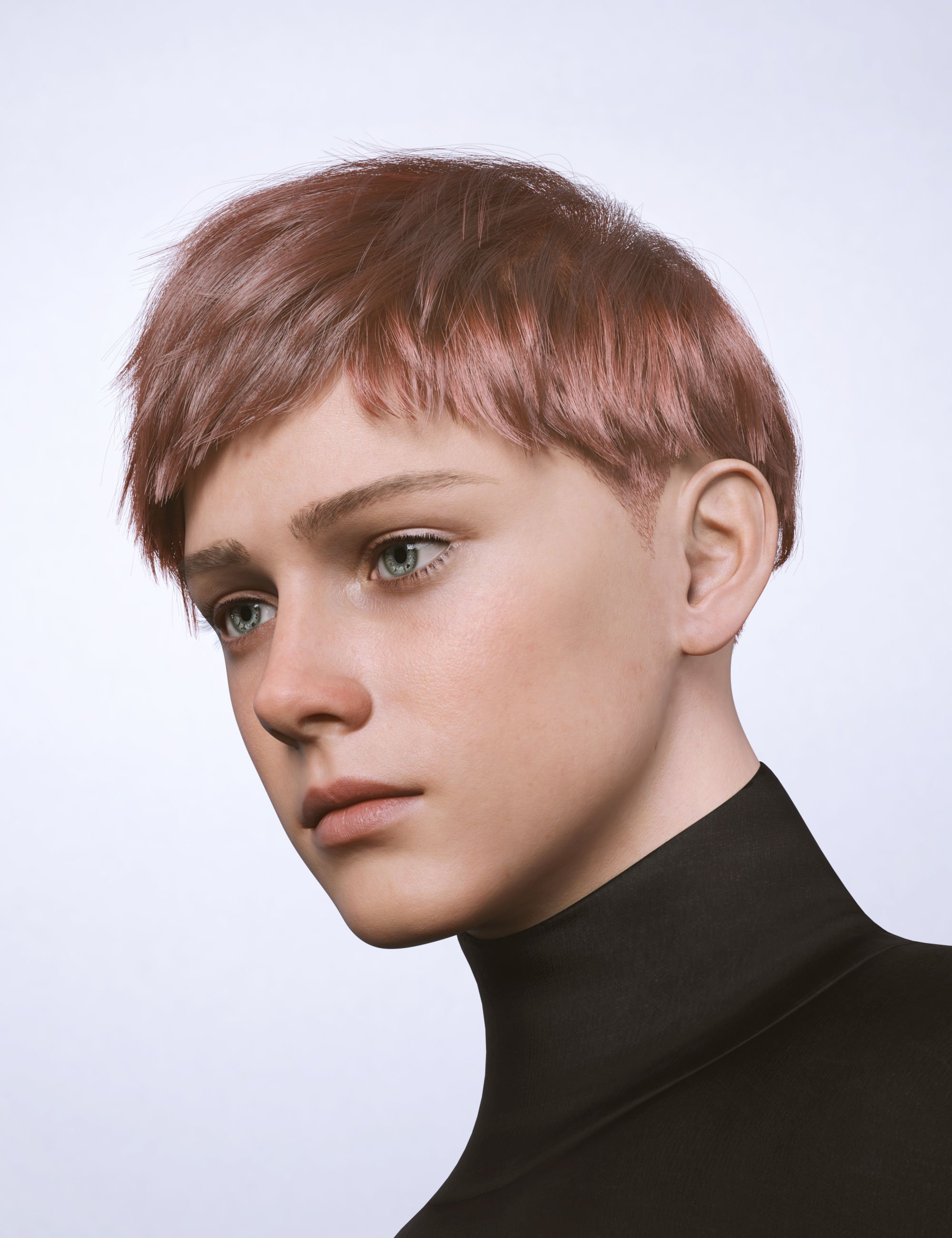 AK Aspirant Hair for Genesis 9 by: Art Ken, 3D Models by Daz 3D
