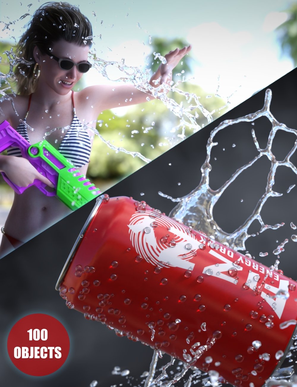 Fluid Mega Pack by: KindredArts, 3D Models by Daz 3D
