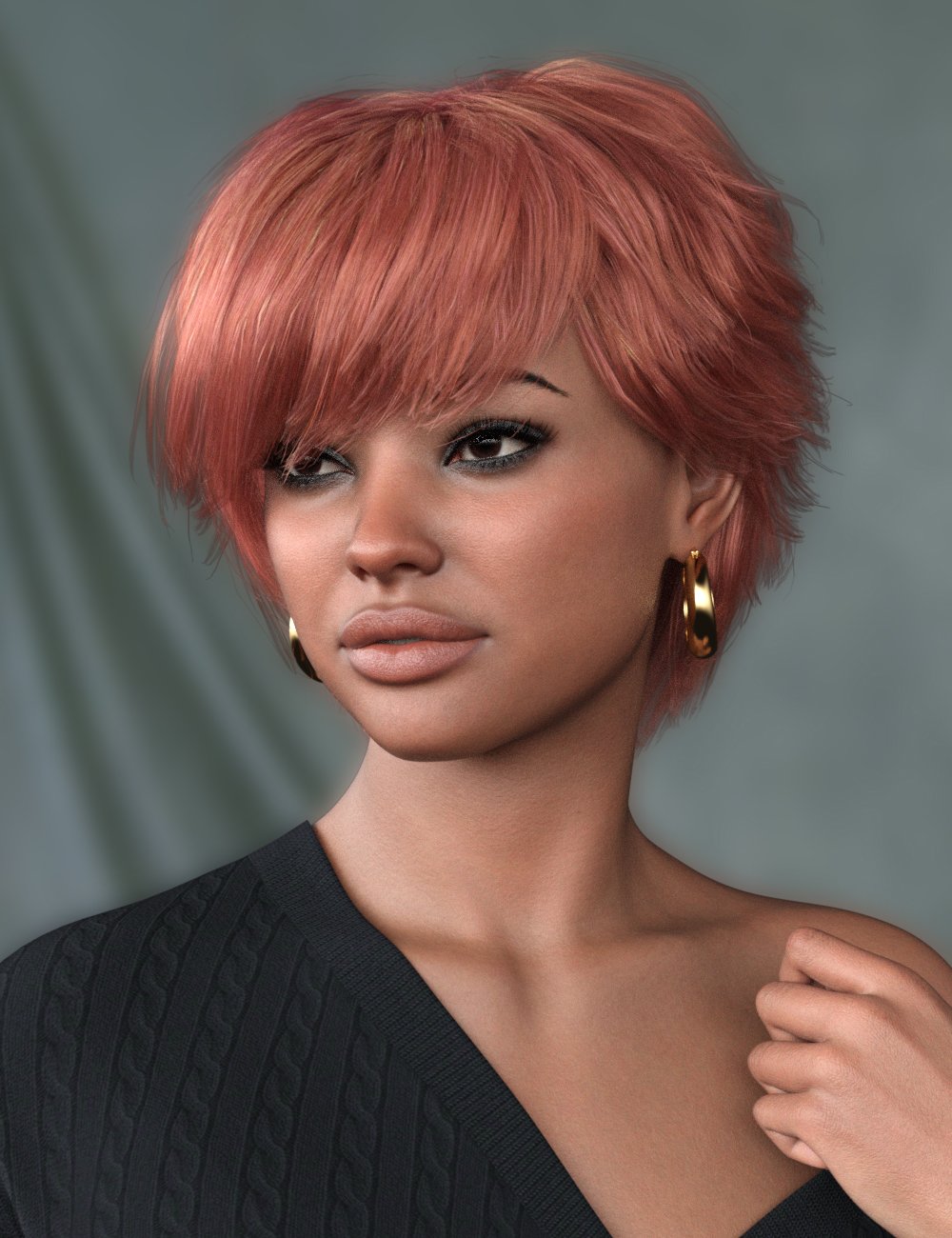 SWAM's Kay Hair for Genesis 9 by: SWAM, 3D Models by Daz 3D