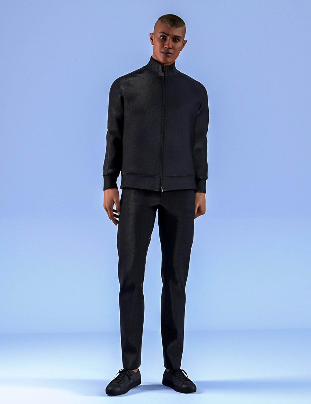 dForce HnC25 Track Suit Jacket Outfit for Genesis 9 by: IH Kang, 3D Models by Daz 3D