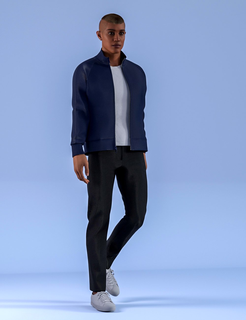 dForce HnC25 Track Suit Jacket Outfit for Genesis 9