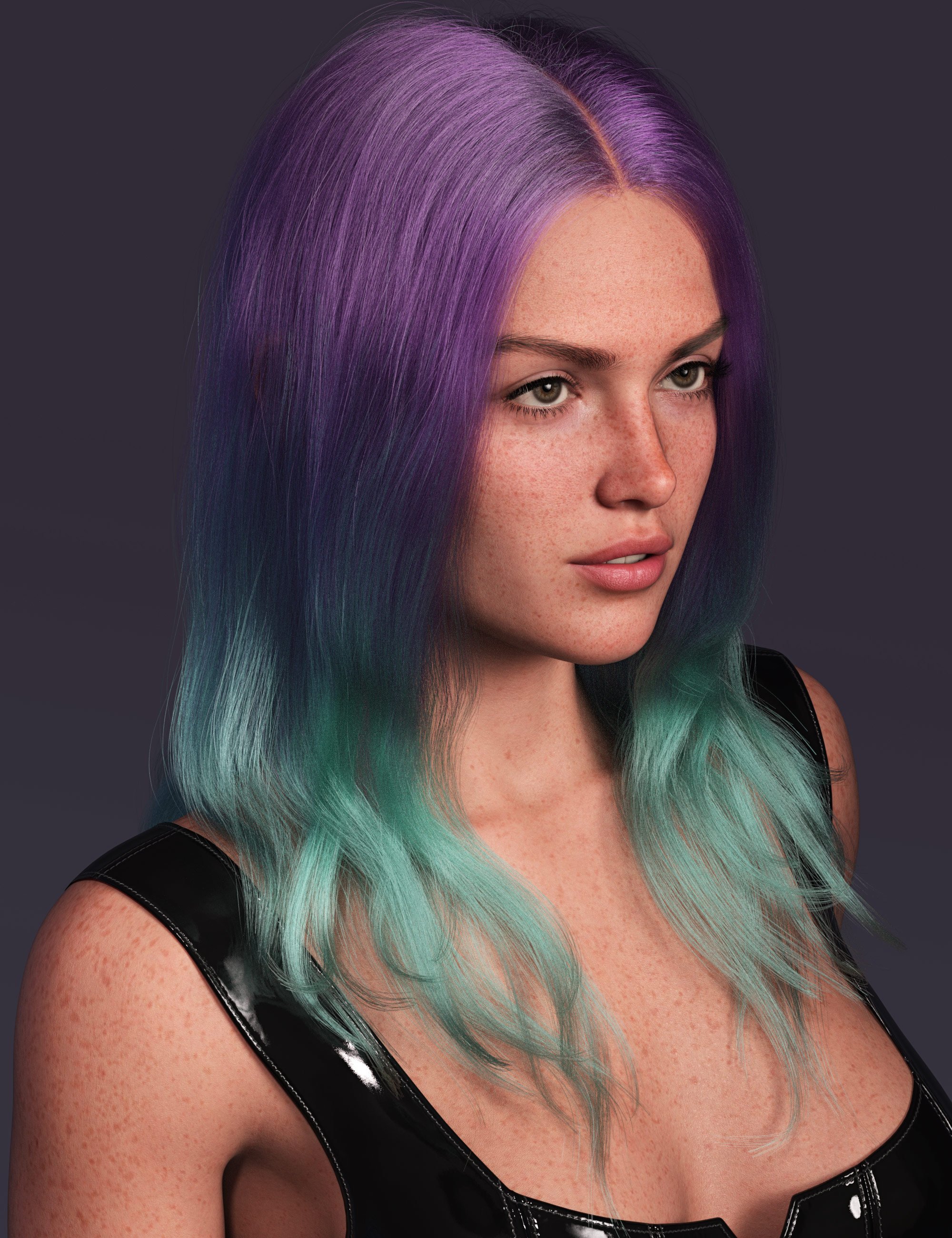 dForce Strand-Based Soft Curls Casual Long Hair Color Expansion