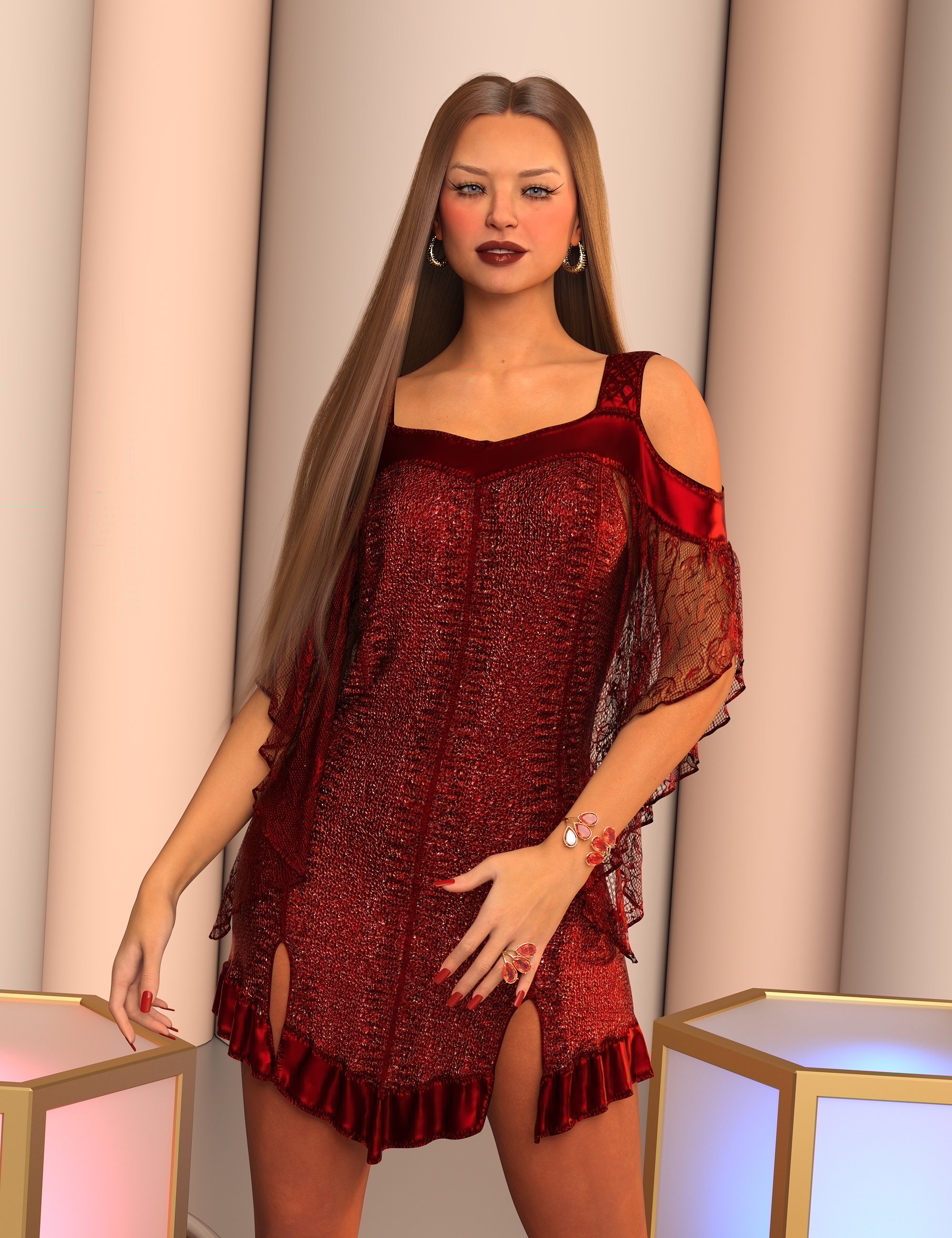 VERSUS - dForce Azalea Texture Add-On by: Anagord, 3D Models by Daz 3D