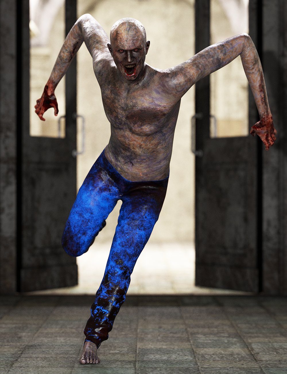 Long Arms Shape and Poses for Genesis 9 by: Ensary, 3D Models by Daz 3D