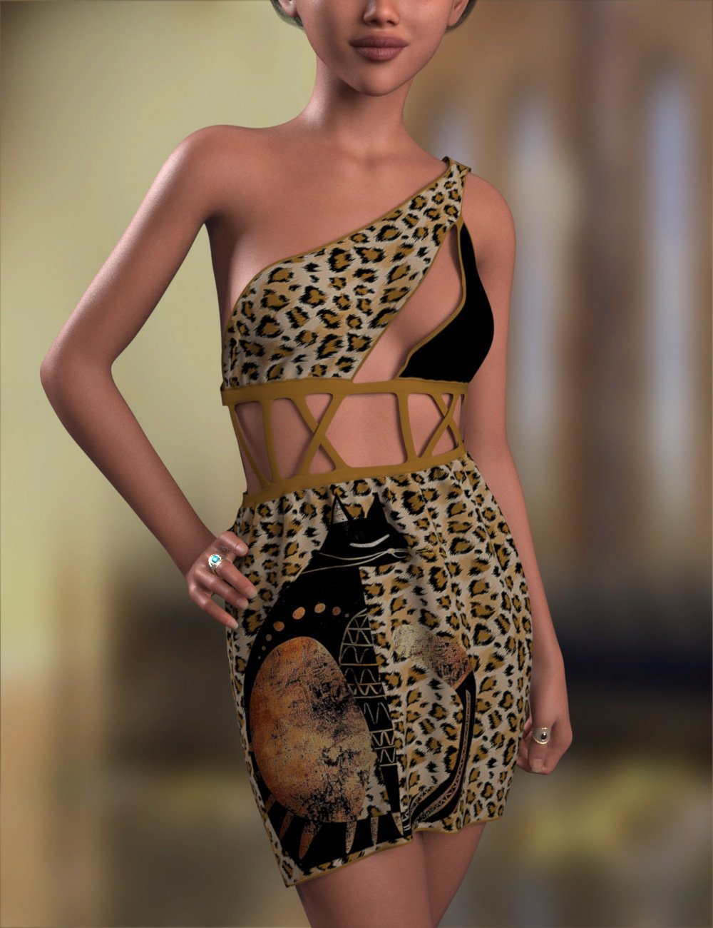 DNA dForce Roman Dress for Genesis 9 by: Donnena, 3D Models by Daz 3D