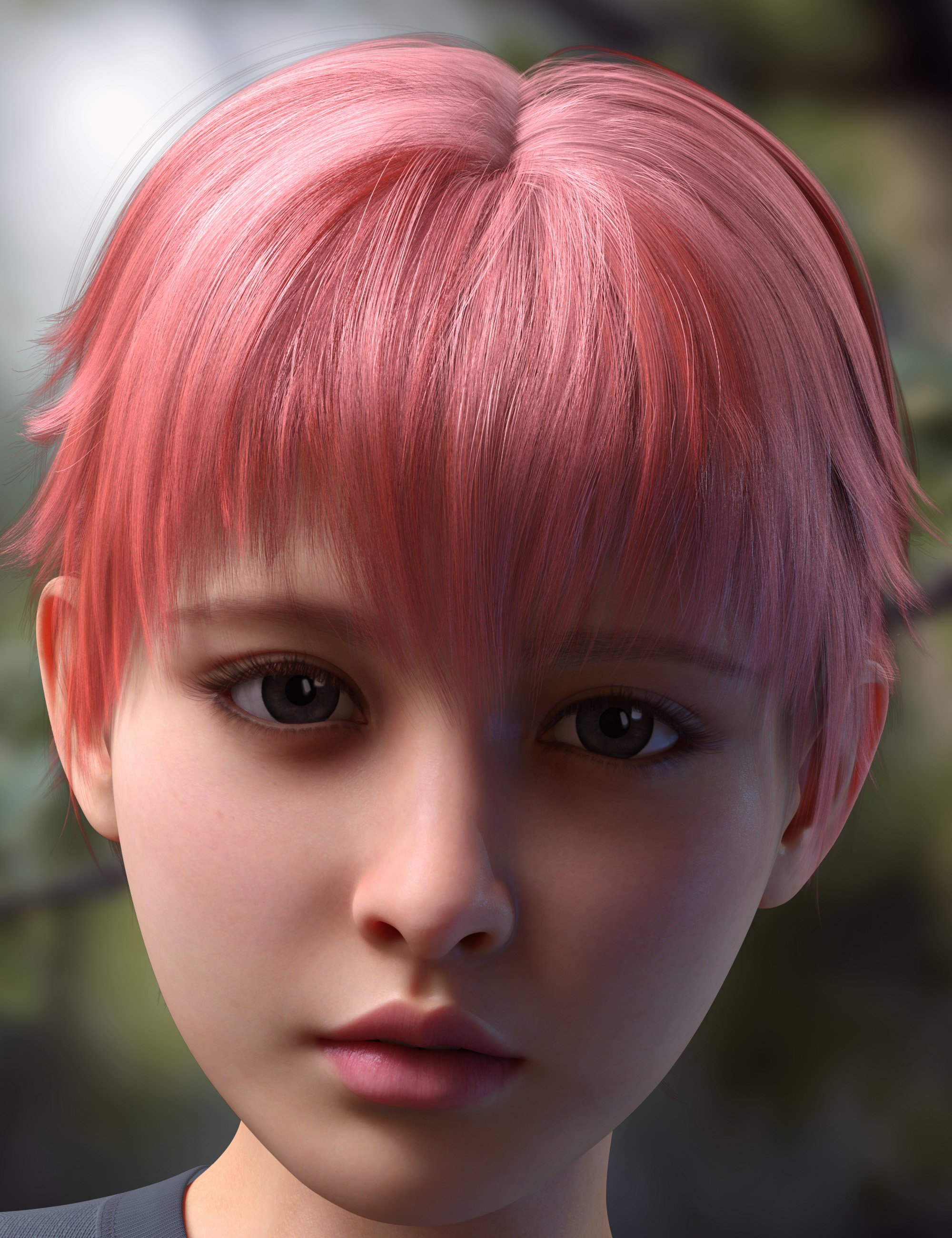 Vo Kimi‌ Hair for Genesis 9 by: VOOTW, 3D Models by Daz 3D
