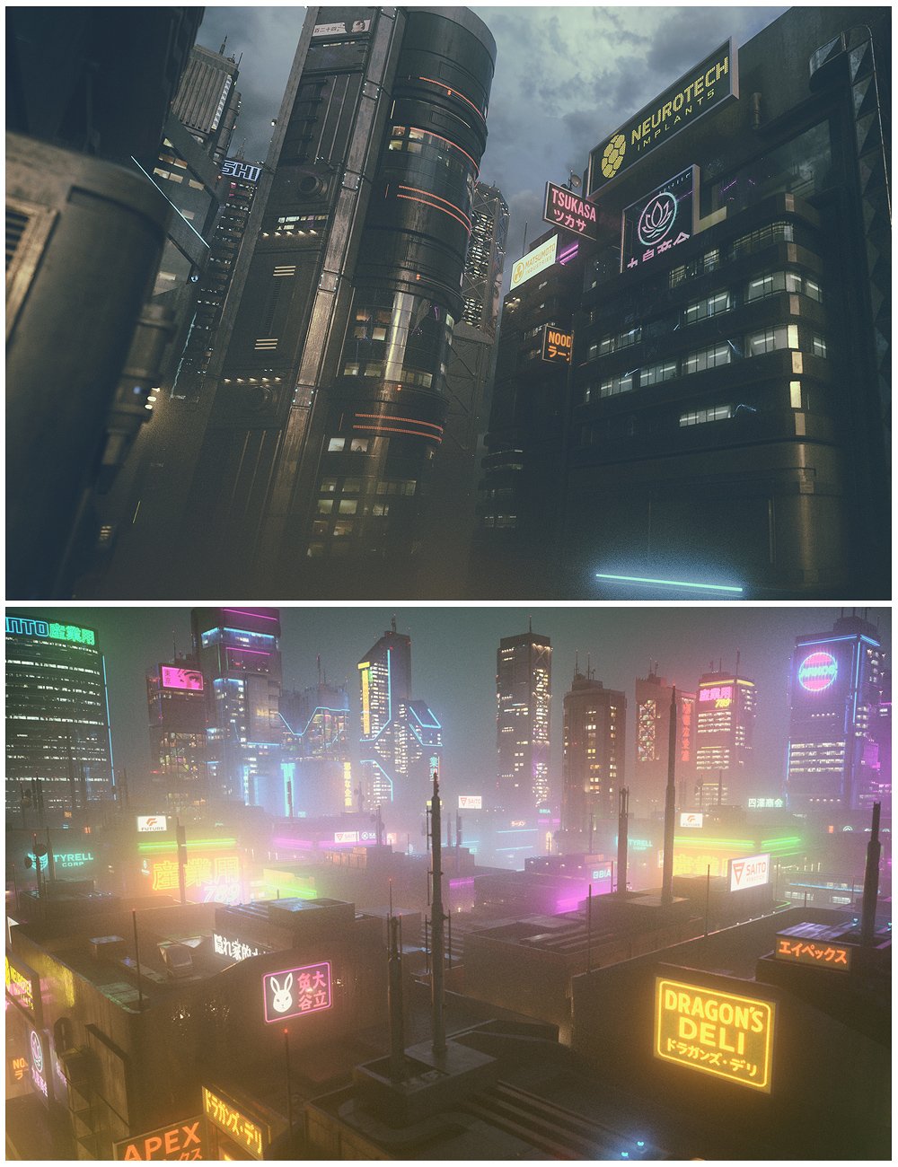 Cyberpunk Kitset - Highrise by: Stonemason, 3D Models by Daz 3D