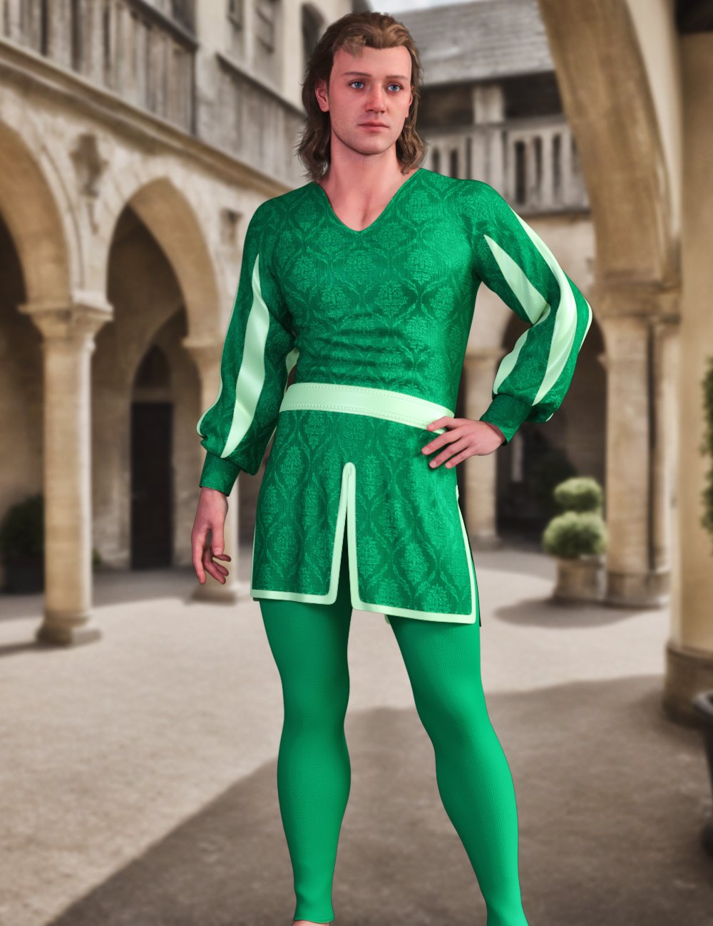 JMR dForce Egon Historical Outfit for Genesis 9 and 8 Males by: JaMaRe, 3D Models by Daz 3D