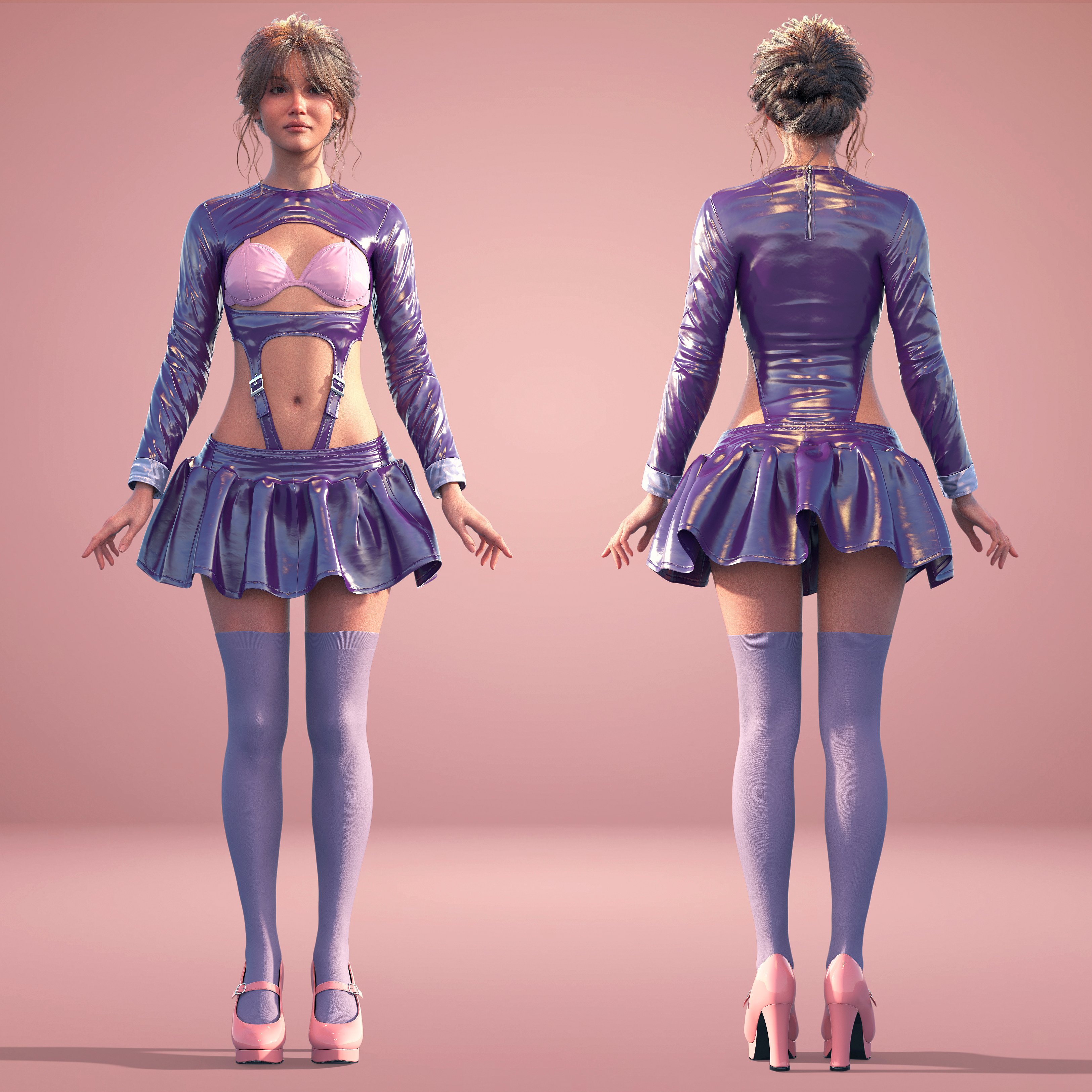 dForce Mystery Latex Diva Bundle for Genesis 9