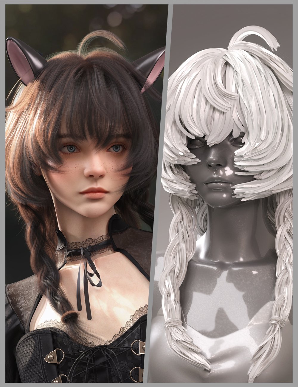 MB Fancie Hair for Genesis 9
