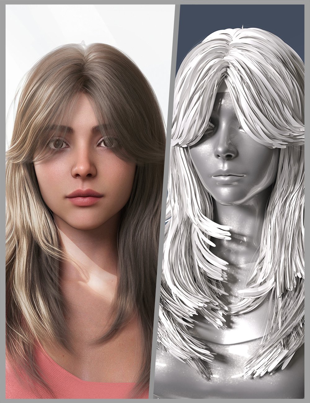 MB Trevina Hair for Genesis 9 by: Magic Brush, 3D Models by Daz 3D