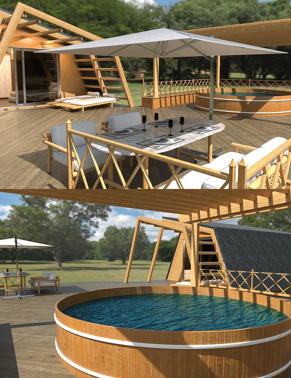 Snuggle Springs Retreat by: clacydarch, 3D Models by Daz 3D