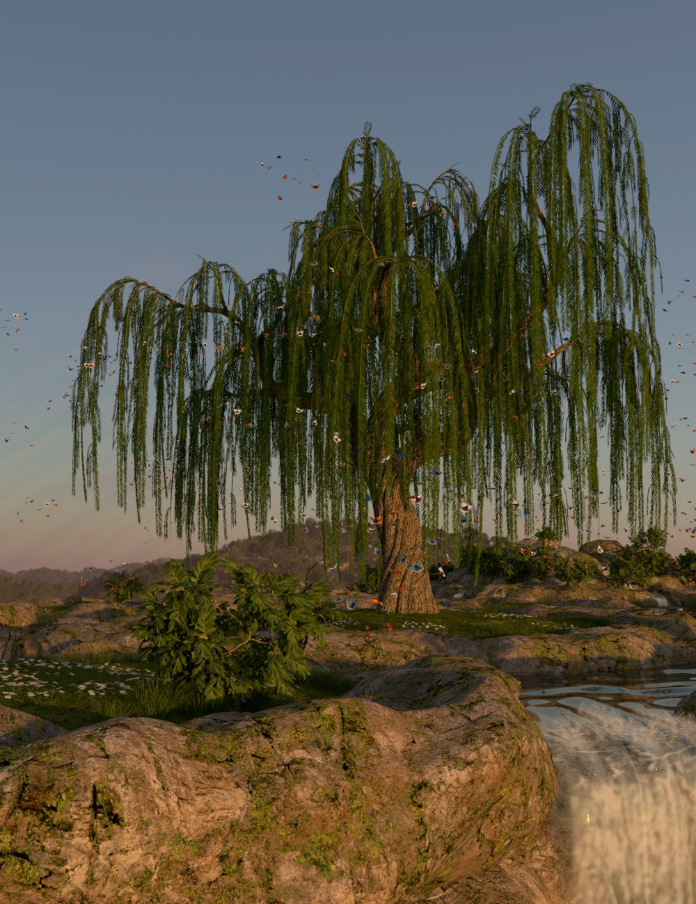 Tree of Life II Night & Dawn Addon by: Flipmode, 3D Models by Daz 3D