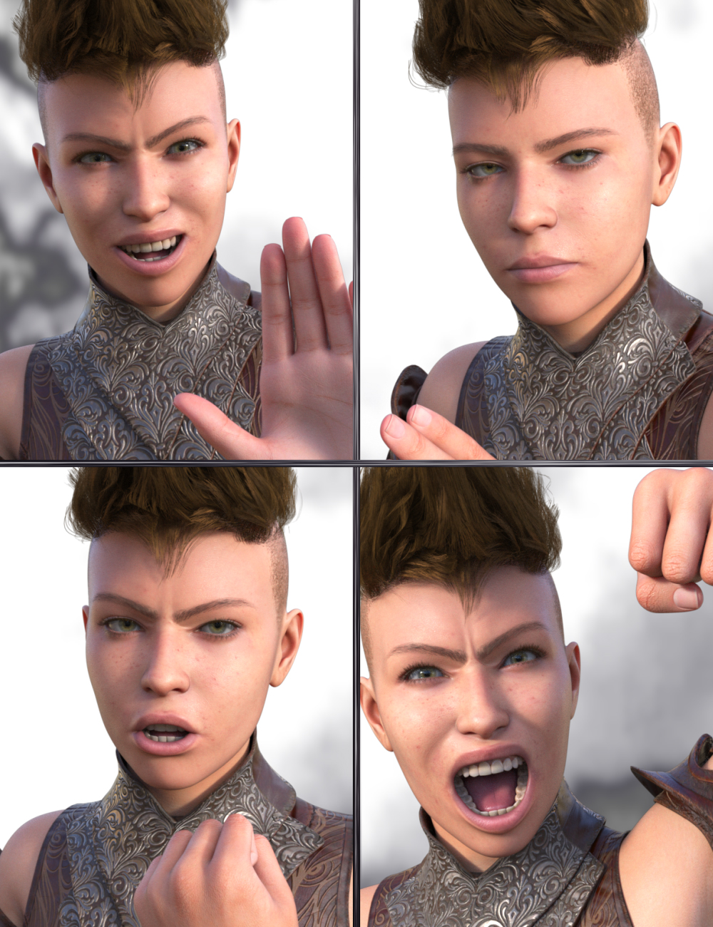 JW The Mythical Expressions for Centaur 9 by: JWolf, 3D Models by Daz 3D