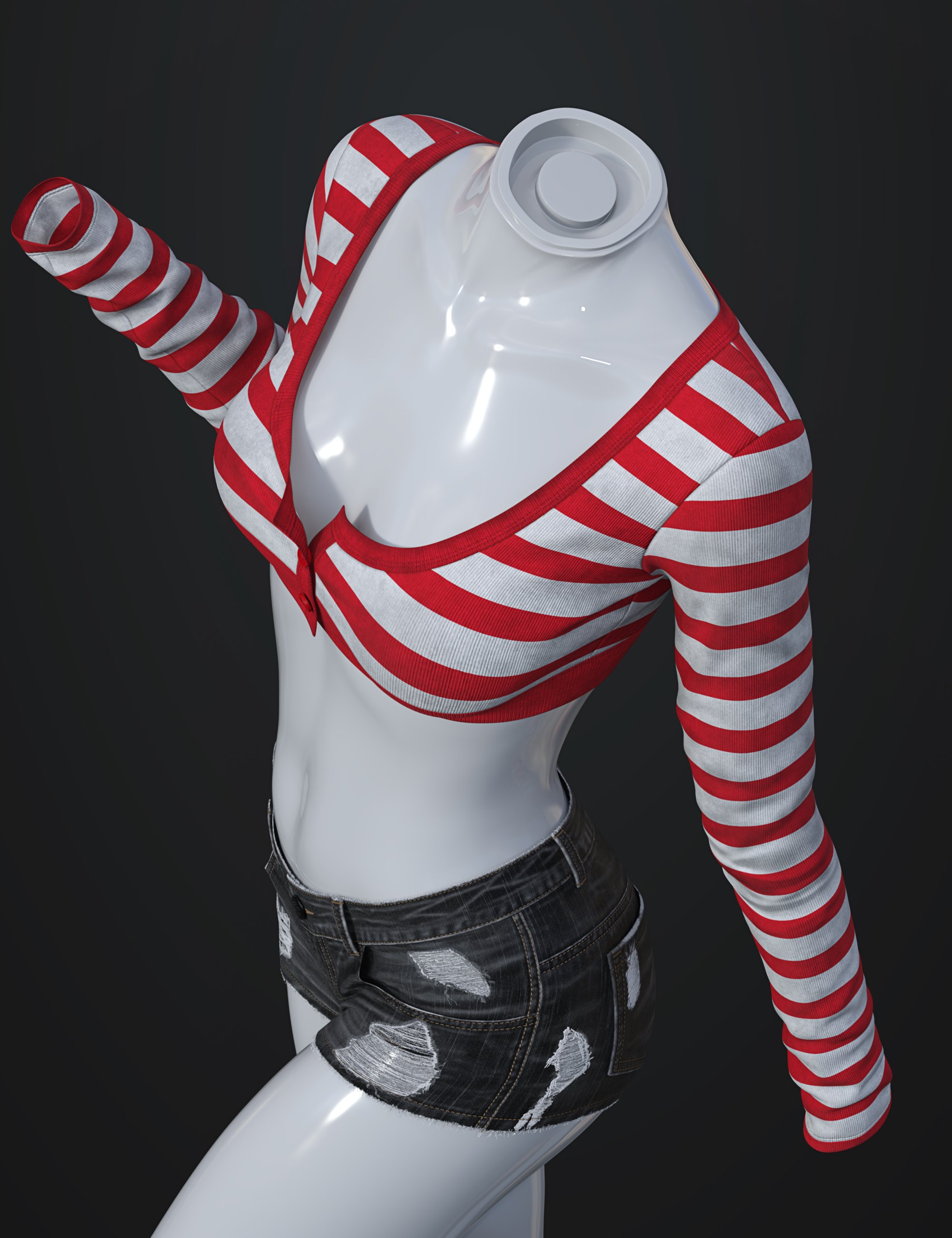 dForce SU Stylish Spring Suit for Genesis 9, 8.1, and 8 Female by: Sue Yee, 3D Models by Daz 3D