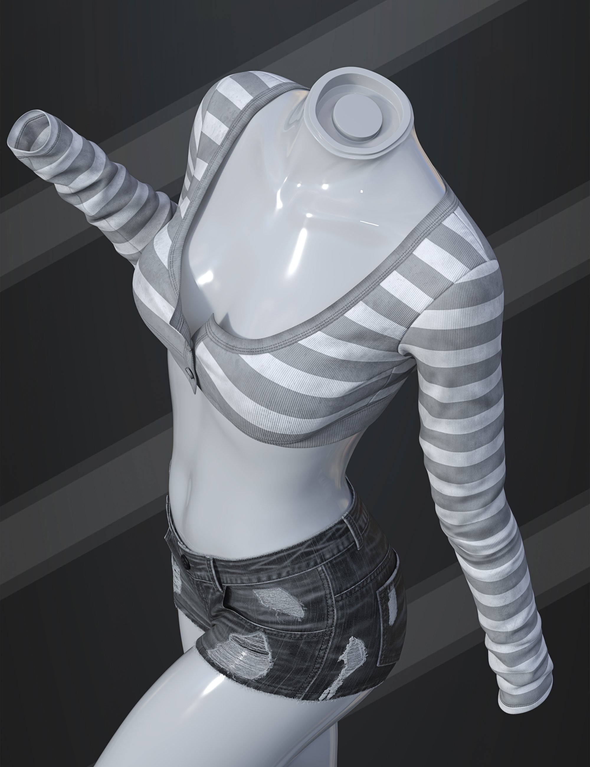 dForce SU Stylish Spring Suit for Genesis 9, 8.1, and 8 Female