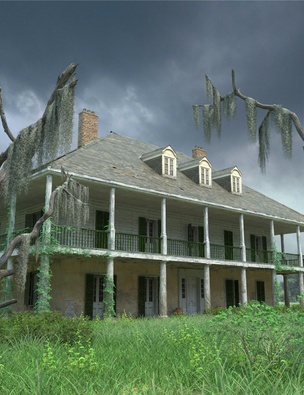 Abandoned Plantation Home by: Aurelio, 3D Models by Daz 3D