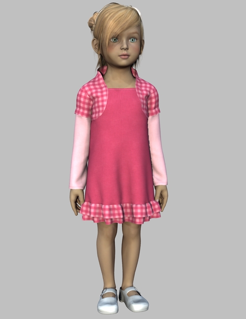 Bolero Dress by: OptiTex, 3D Models by Daz 3D