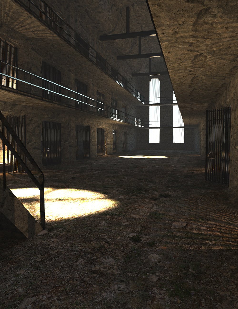 PW Underworld Prison by: PW Productions, 3D Models by Daz 3D