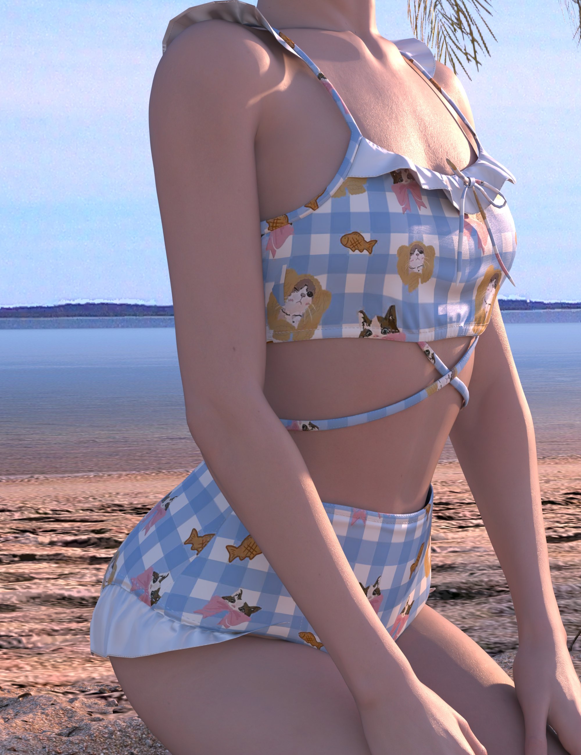 dForce Princess Series Cute Bikini by: Princess, 3D Models by Daz 3D