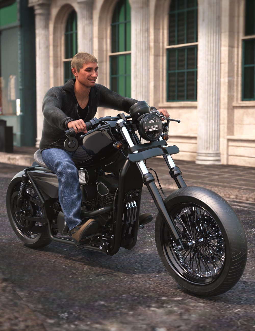XI Dark Custom Cruiser by: Xivon, 3D Models by Daz 3D