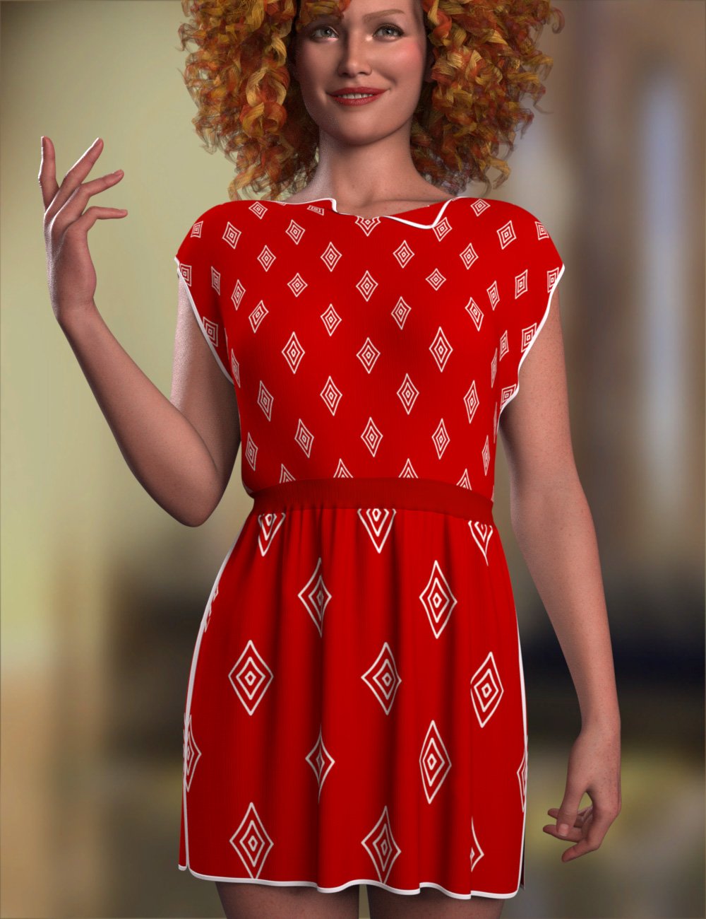 DNA Kim dForce Sundress for Genesis 9 by: Donnena, 3D Models by Daz 3D