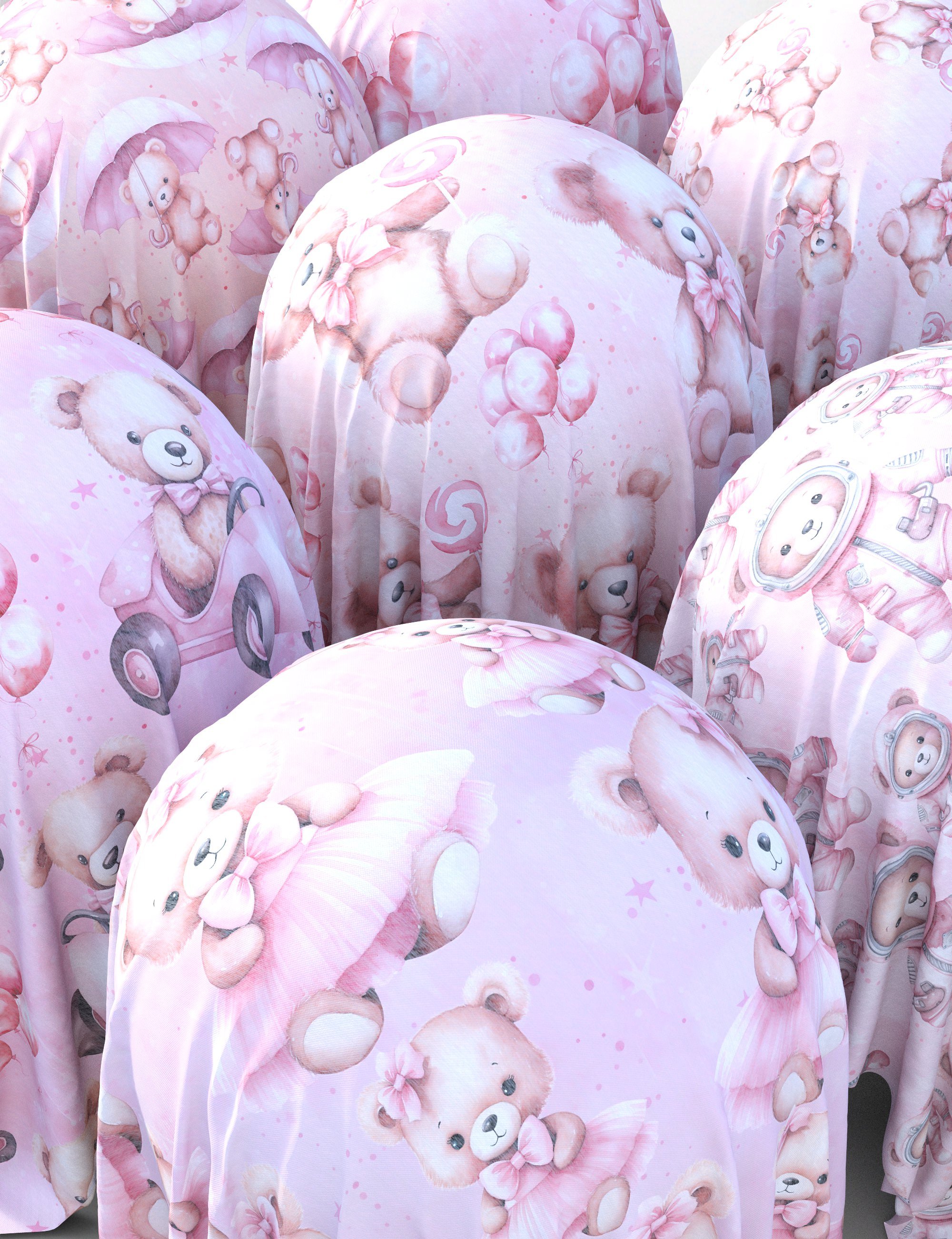 Cozy Cubs Fabric Iray Shaders - MR by: Nelmi, 3D Models by Daz 3D